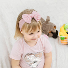 Load image into Gallery viewer, Baby Headband Knit Bowknot Elastic Hairband Kids Children Elastic Bow Ribbon Hair Accessories Princess Headwear
