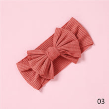 Load image into Gallery viewer, Baby Headband Knit Bowknot Elastic Hairband Kids Children Elastic Bow Ribbon Hair Accessories Princess Headwear
