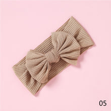 Load image into Gallery viewer, Baby Headband Knit Bowknot Elastic Hairband Kids Children Elastic Bow Ribbon Hair Accessories Princess Headwear
