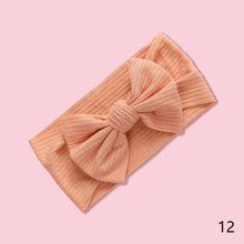 Load image into Gallery viewer, Baby Headband Knit Bowknot Elastic Hairband Kids Children Elastic Bow Ribbon Hair Accessories Princess Headwear
