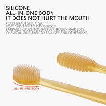 Load image into Gallery viewer, 2Pcs Infant Toothbrush Non-Slip Tongue Cleaner Soft Silicone Baby silicone toothbrush Baby Tongue Cleaning Brush Oral Care
