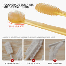 Load image into Gallery viewer, 2Pcs Infant Toothbrush Non-Slip Tongue Cleaner Soft Silicone Baby silicone toothbrush Baby Tongue Cleaning Brush Oral Care
