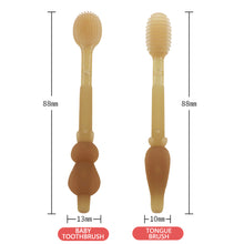 Load image into Gallery viewer, 2Pcs Infant Toothbrush Non-Slip Tongue Cleaner Soft Silicone Baby silicone toothbrush Baby Tongue Cleaning Brush Oral Care
