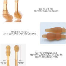 Load image into Gallery viewer, 2Pcs Infant Toothbrush Non-Slip Tongue Cleaner Soft Silicone Baby silicone toothbrush Baby Tongue Cleaning Brush Oral Care

