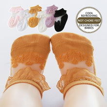 Load image into Gallery viewer, Summer Newborn Socks Breathable Cotton Socks Baby 0-36 Months Infant Lace Socks Dress Up for Girls Boys Gift

