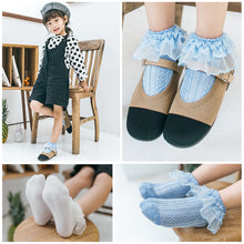 Load image into Gallery viewer, Summer Newborn Socks Breathable Cotton Socks Baby Infant Lace Socks Dress Up for Girls Boys Gift
