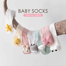 Load image into Gallery viewer, Summer Newborn Anti Mosquito Socks Breathable Socks Baby 0-36 Months Infant Kids Socks Toddler Sock Dress Up for Girls Boys Gift
