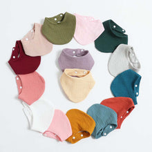 Load image into Gallery viewer, Baby Bibs Scarf Boys Girls Accessories Newborn Baby Cotton Soft Scarf Infant Saliva Towel Baby Supplies
