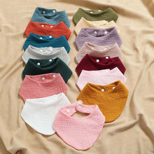 Load image into Gallery viewer, Baby Bibs Scarf Boys Girls Accessories Newborn Baby Cotton Soft Scarf Infant Saliva Towel Baby Supplies
