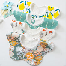 Load image into Gallery viewer, Baby Bibs Scarf Boys Girls Accessories Newborn Baby Cotton Soft Scarf Infant Saliva Towel Baby Supplies
