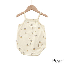 Load image into Gallery viewer, Summer Newborn Sling-romper Fruit Pattern Cotton Infant Bodysuit Sleeveless Romper Toddler Baby Clothes
