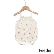 Load image into Gallery viewer, Summer Newborn Sling-romper Fruit Pattern Cotton Infant Bodysuit Sleeveless Romper Toddler Baby Clothes
