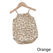 Load image into Gallery viewer, Summer Newborn Sling-romper Fruit Pattern Cotton Infant Bodysuit Sleeveless Romper Toddler Baby Clothes
