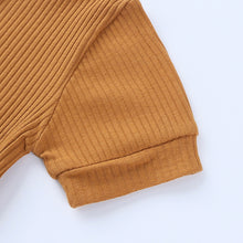 Load image into Gallery viewer, Summer Newborn Baby Romper Cotton Infant Bodysuit Short Sleeve Romper Plain Jumpsuits Knit Toddler Baby Clothes
