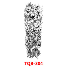 Load image into Gallery viewer, Black Forest Tattoo Sticker for Men Women Children Lion Wolf Death Skull Temporary Tattoo Fake Henna Skeleton King Animal Tatoo
