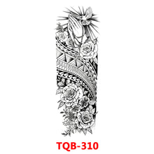 Load image into Gallery viewer, Black Forest Tattoo Sticker for Men Women Children Lion Wolf Death Skull Temporary Tattoo Fake Henna Skeleton King Animal Tatoo

