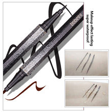Load image into Gallery viewer, Starry Eyeliner Waterproof Sweat-proof Long Lasting Not Smudged Hard-headed Novice Eyeliner Black Coffee-colored Eyeliner
