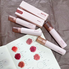 Load image into Gallery viewer, Lip Gloss Nude Matte Chocolate Lipstick Waterproof Long Lasting Women Red Lip Tint Velvet Lip Glaze Women Cosmetics
