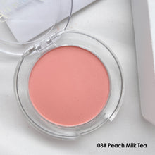 Load image into Gallery viewer, Single Blush Palette Face Foundation Powder Waterproof Lasting Face Rouge Powder Natural Peach Matte Blusher Make Up
