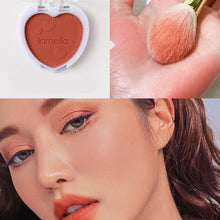 Load image into Gallery viewer, Love Shaped Blush Waterproof Sweat-proof Blusher Natural Monochrome Blush Palette Long-lasting Face Contour Natural Makeup
