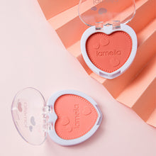 Load image into Gallery viewer, Love Shaped Blush Waterproof Sweat-proof Blusher Natural Monochrome Blush Palette Long-lasting Face Contour Natural Makeup
