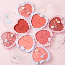 Load image into Gallery viewer, Love Shaped Blush Waterproof Sweat-proof Blusher Natural Monochrome Blush Palette Long-lasting Face Contour Natural Makeup
