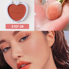 Load image into Gallery viewer, Love Shaped Blush Waterproof Sweat-proof Blusher Natural Monochrome Blush Palette Long-lasting Face Contour Natural Makeup

