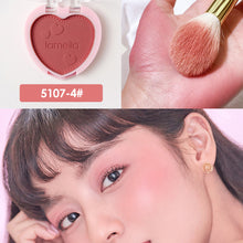 Load image into Gallery viewer, Love Shaped Blush Waterproof Sweat-proof Blusher Natural Monochrome Blush Palette Long-lasting Face Contour Natural Makeup
