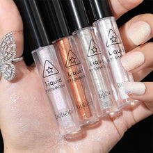 Load image into Gallery viewer, Diamond Glitter Eyeshadow Liquid Pencil Face Makeup Highlighter Long Lasting Matte Pink Silkworm Champagne Gold Liquid Eye Shadow
