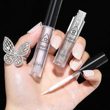 Load image into Gallery viewer, Diamond Glitter Eyeshadow Liquid Pencil Face Makeup Highlighter Long Lasting Matte Pink Silkworm Champagne Gold Liquid Eye Shadow
