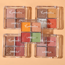 Load image into Gallery viewer, 4 Color Charming Glitter Eyeshadow Palette Matte Bright Eyeshadow Pearly Eyeshadow Palette Eye Makeup Palette Cosmetics Beauty
