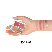 Load image into Gallery viewer, 4 Color Charming Glitter Eyeshadow Palette Matte Bright Eyeshadow Pearly Eyeshadow Palette Eye Makeup Palette Cosmetics Beauty
