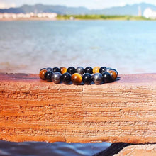 Load image into Gallery viewer, Magnetic Hematite Bracelets Men Tiger Eye Stone Bead Couple Bracelets for Women Health Care Magnet Help Weight Loss Jewelry

