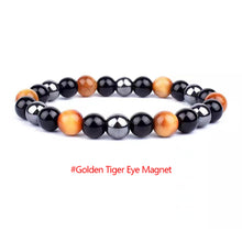 Load image into Gallery viewer, Magnetic Hematite Bracelets Men Tiger Eye Stone Bead Couple Bracelets for Women Health Care Magnet Help Weight Loss Jewelry
