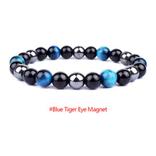 Load image into Gallery viewer, Magnetic Hematite Bracelets Men Tiger Eye Stone Bead Couple Bracelets for Women Health Care Magnet Help Weight Loss Jewelry
