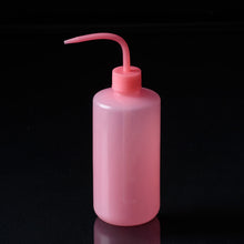 Load image into Gallery viewer, 250ml Clear Plastic Blow Washing Bottle Tattoo Wash Squeezy Laboratory Measuring Bottle Eyelash Cleaning Elbow Bottle
