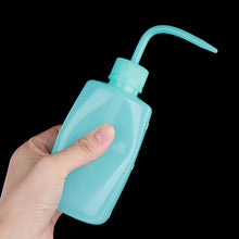 Load image into Gallery viewer, 250ml Clear Plastic Blow Washing Bottle Tattoo Wash Squeezy Laboratory Measuring Bottle Eyelash Cleaning Elbow Bottle
