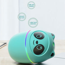 Load image into Gallery viewer, Portable 220ml Kawaii Air Humidifier Cute Panda Aroma Oil Diffuser with Night Light USB Chargeable Cool Mist Sprayer Plants Purifier Humificador for Bedroom Home Car
