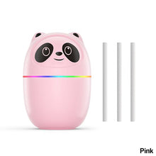 Load image into Gallery viewer, Portable 220ml Kawaii Air Humidifier Cute Panda Aroma Oil Diffuser with Night Light USB Chargeable Cool Mist Sprayer Plants Purifier Humificador for Bedroom Home Car
