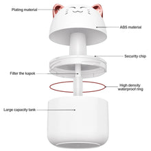 Load image into Gallery viewer, 250ml Desktop Air Humidifier with Colorful Atmosphere Light Aroma Oil Diffuser Chargeable Cool Mist Sprayer Plants Purifier Humificador for Bedroom Home Car

