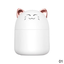 Load image into Gallery viewer, 250ml Desktop Air Humidifier with Colorful Atmosphere Light Aroma Oil Diffuser Chargeable Cool Mist Sprayer Plants Purifier Humificador for Bedroom Home Car
