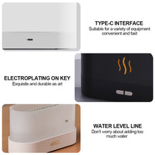 Load image into Gallery viewer, Aroma Oil Diffuser 180ml Air Humidifier Aromatherapy Diffusers Ultrasonic Fragrance Difusor Cool Mist Maker LED Essential Oil Simulation Flame Lamp for Bedroom Home
