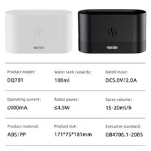 Load image into Gallery viewer, Aroma Oil Diffuser 180ml Air Humidifier Aromatherapy Diffusers Ultrasonic Fragrance Difusor Cool Mist Maker LED Essential Oil Simulation Flame Lamp for Bedroom Home
