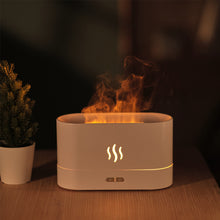 Load image into Gallery viewer, Aroma Oil Diffuser 180ml Air Humidifier Aromatherapy Diffusers Ultrasonic Fragrance Difusor Cool Mist Maker LED Essential Oil Simulation Flame Lamp for Bedroom Home
