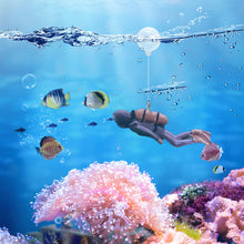 Load image into Gallery viewer, Aquarium Accessories Simulated Diver 1pc Resin Floating Aquarium Ornaments Interesting Decor Fish Tank Landscaping Decoration Toy Pendant
