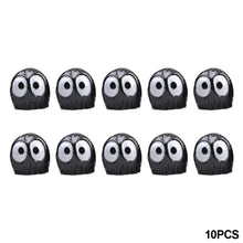Load image into Gallery viewer, 10PCS Mini Dust Ball Elves Resin Craft Singular Totoro Figure Black Coal Briquettes Miniature Figurines Fairy Garden Ornaments Moss Micro Landscape Decoration Accessories
