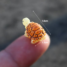 Load image into Gallery viewer, 10PCS Mini Turtle Resin Craft Cute Tortoise Model Miniature Figurines Fairy Garden Ornaments DIY Doll House Terrarium Moss Micro Succulents Landscape Desktop Decoration Accessories
