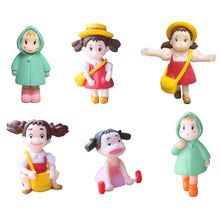 Load image into Gallery viewer, 1pc Mini Landscape Figurine Toys Little Girl Mei Cute Desk Ornament Model Doll Fairy Garden Moss Miniature Home Decor Accessories Kid DIY Gift
