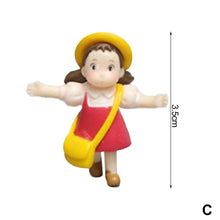 Load image into Gallery viewer, 1pc Mini Landscape Figurine Toys Little Girl Mei Cute Desk Ornament Model Doll Fairy Garden Moss Miniature Home Decor Accessories Kid DIY Gift
