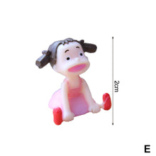 Load image into Gallery viewer, 1pc Mini Landscape Figurine Toys Little Girl Mei Cute Desk Ornament Model Doll Fairy Garden Moss Miniature Home Decor Accessories Kid DIY Gift
